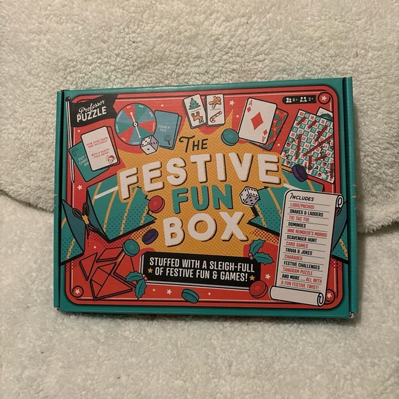 The Festival Fun Box Stuffed with Festive Fun & Game Puzzles NWB Retail $25 - Picture 5 of 5